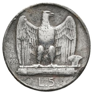 obverse: Falso Epoca - Vittorio Emanuele III - 5 Lire Aquilotto 1930