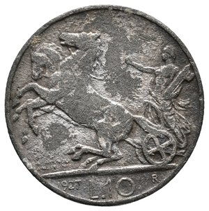 obverse: Falso Epoca - Vittorio Emanuele III - 10 Lire Biga 1927