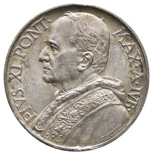 reverse: VATICANO - Pio XI - 10 Lire argento 1933/34 QFDC