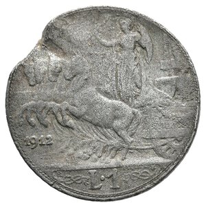 obverse: Falso Epoca - Vittorio Emanuele III - 1 Lira Quadriga 1913