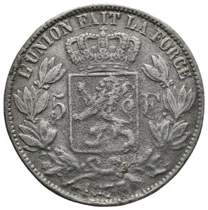 obverse: Falso Epoca - Belgio 5 francs 1873