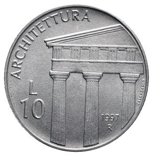 obverse: SAN MARINO - 10 Lire 1997