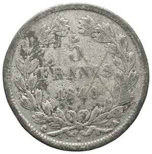 obverse: Falso Epoca - Francia -  5 francs 1840