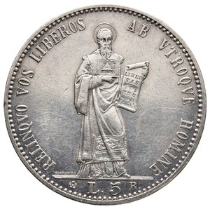 obverse: SAN MARINO - 5 Lire argento 1898 QSPL