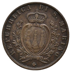 reverse: SAN MARINO - 5 Centesimi 1894