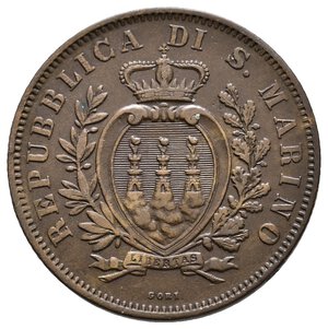 reverse: SAN MARINO - 10 Centesimi 1875