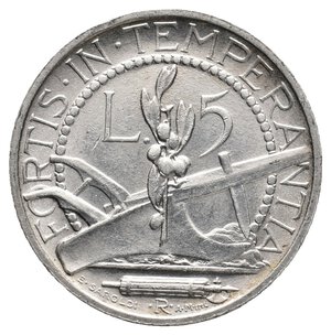 reverse: SAN MARINO - 5 Lire argento 1936