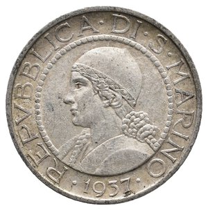 obverse: SAN MARINO - 5 Lire argento 1937