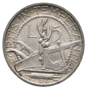 reverse: SAN MARINO - 5 Lire argento 1937