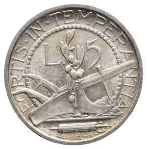 reverse: SAN MARINO - 5 Lire argento 1938