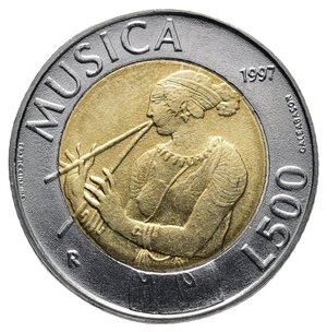 obverse: SAN MARINO - 500 Lire Bimetallico 1997 RARA