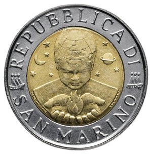 reverse: SAN MARINO - 500 Lire Bimetallico 1997 RARA