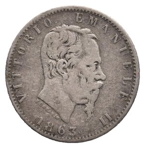 reverse: VITTORIO EMANUELE II - 20 Centesimi argento 1863 Torino