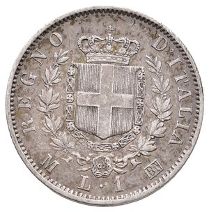 obverse: VITTORIO EMANUELE II - 1 Lira argento 1863 Milano