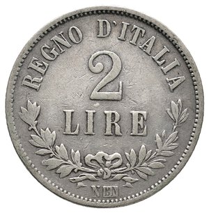 obverse: VITTORIO EMANUELE II - 2 Lire Valore argento 1863 Napoli