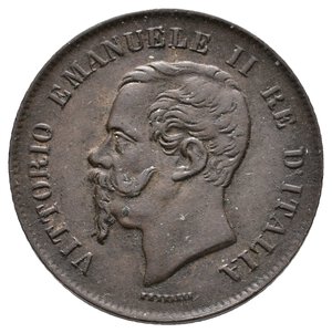 reverse: VITTORIO EMANUELE II - 5 Centesimi 1862 N