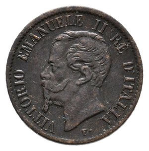 reverse: VITTORIO EMANUELE II - 1 Centesimo 1862 N CIFRA 1 SOTTO IL 2