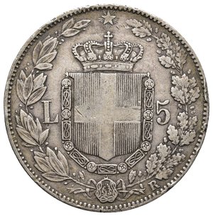 reverse: UMBERTO I - 5 Lire argento 1879