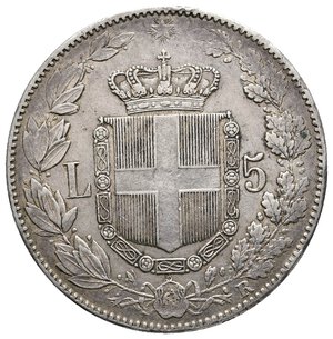 reverse: UMBERTO I - 5 Lire argento 1879