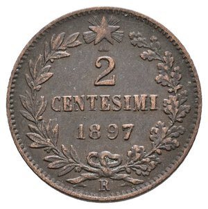 obverse: UMBERTO I - 2 Centesimi 1897