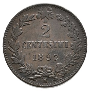 obverse: UMBERTO I - 2 Centesimi 1897