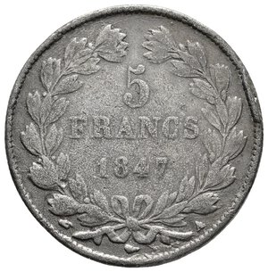 obverse: FALSO EPOCA - Francia - Louis Philippe - 5 Francs 1847 A