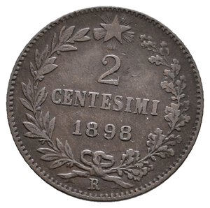 obverse: UMBERTO I - 2 Centesimi 1898