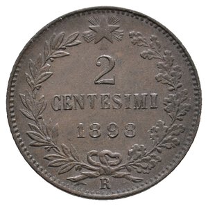 obverse: UMBERTO I - 2 Centesimi 1898