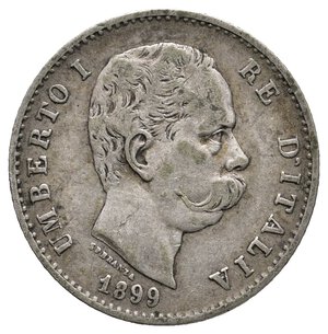 obverse: UMBERTO I - 1 Lira argento 1899