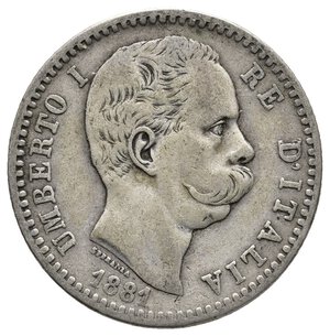 obverse: UMBERTO I - 2 Lire argento 1881