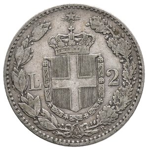 reverse: UMBERTO I - 2 Lire argento 1882