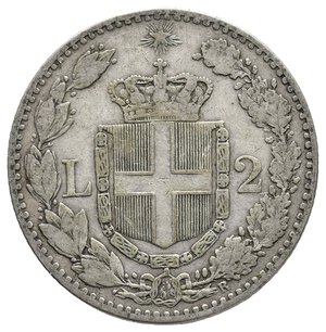 reverse: UMBERTO I - 2 Lire argento 1883