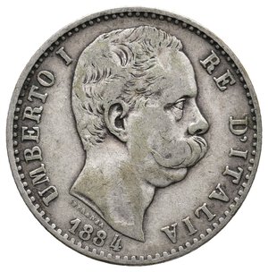 obverse: UMBERTO I - 2 Lire argento 1884