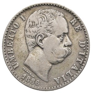 obverse: UMBERTO I - 2 Lire argento 1886