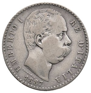 obverse: UMBERTO I - 2 Lire argento 1887