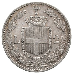 reverse: UMBERTO I - 2 Lire argento 1897 NON COMUNE