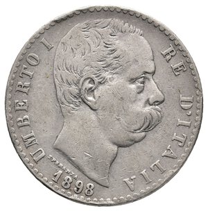 obverse: UMBERTO I - 2 Lire argento 1898 RARA