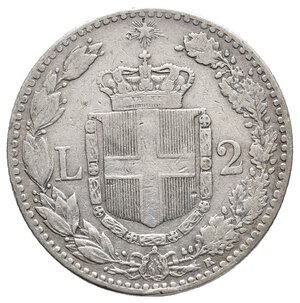 reverse: UMBERTO I - 2 Lire argento 1899 NON COMUNE