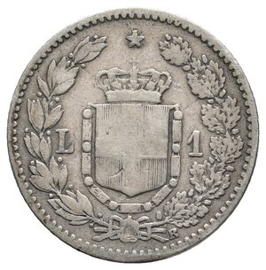 reverse: UMBERTO I - 1 Lira argento 1884