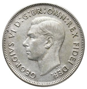 reverse: AUSTRALIA - George VI - Florin argento 1951