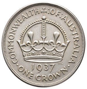 obverse: AUSTRALIA - George V - Crown  argento 1937