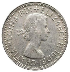 reverse: AUSTRALIA - Elizabeth II - Florin argento 1954