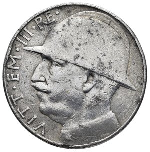 obverse: FALSO EPOCA - Vittorio Emanuele III - 20 Lire Elmetto 1928 RARO