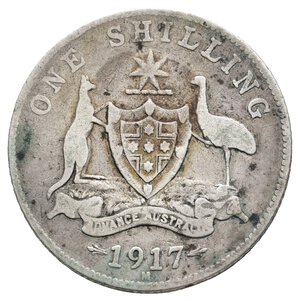 obverse: AUSTRALIA - George V - shilling  argento 1917