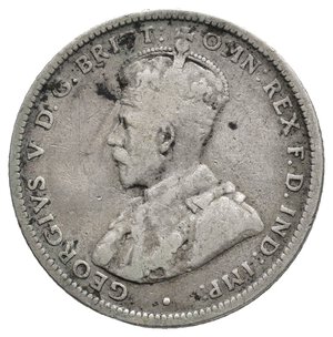 reverse: AUSTRALIA - George V - shilling  argento 1917