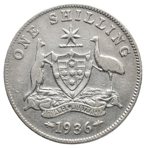 obverse: AUSTRALIA - George V - shilling  argento 1936