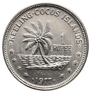 obverse: KEELING (COCOS ISLANDS) - 1 Rupee 1977 FDC