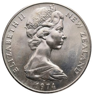 reverse: NEW ZEALAND - Elizabeth II - Dollar 1974 Commonwealth Games