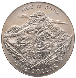 obverse: NEW ZEALAND - Elizabeth II - Dollar 1970 Mount Cook