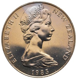 reverse: NEW ZEALAND - Elizabeth II - Dollar 1983 Royal Visit Prince Charles and Diana